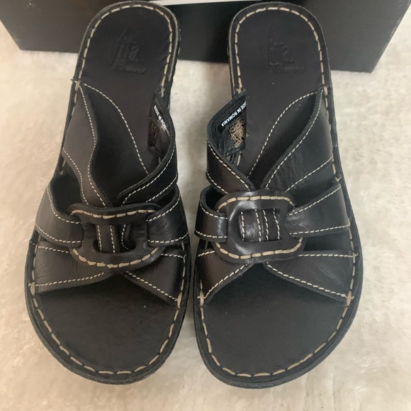 Browns Vita Leather Wedge Sandal - Picture 4 of 8